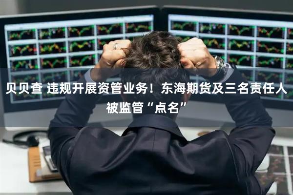 贝贝查 违规开展资管业务！东海期货及三名责任人被监管“点名”