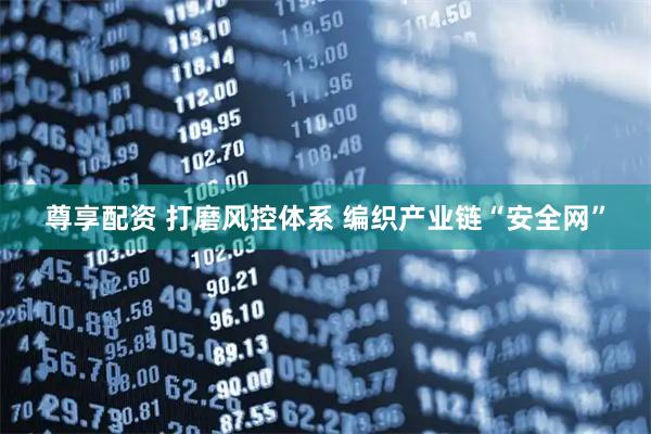 尊享配资 打磨风控体系 编织产业链“安全网”